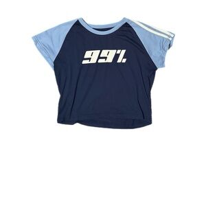 Navy and Light Blue Graphic Tee